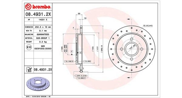 MAGNETI MARELLI Тормозной диск 360406024602